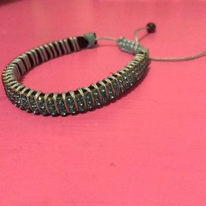 Blue rhinestone braclet